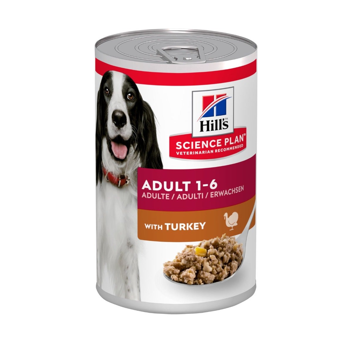 Hill's Science Plan Bocaditos de pavo para perros adultos, lata de 370 g