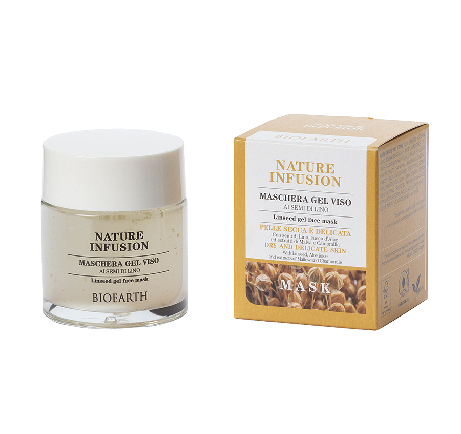 Bioearth Maschera Gel Viso Semi Di Lino 100ml