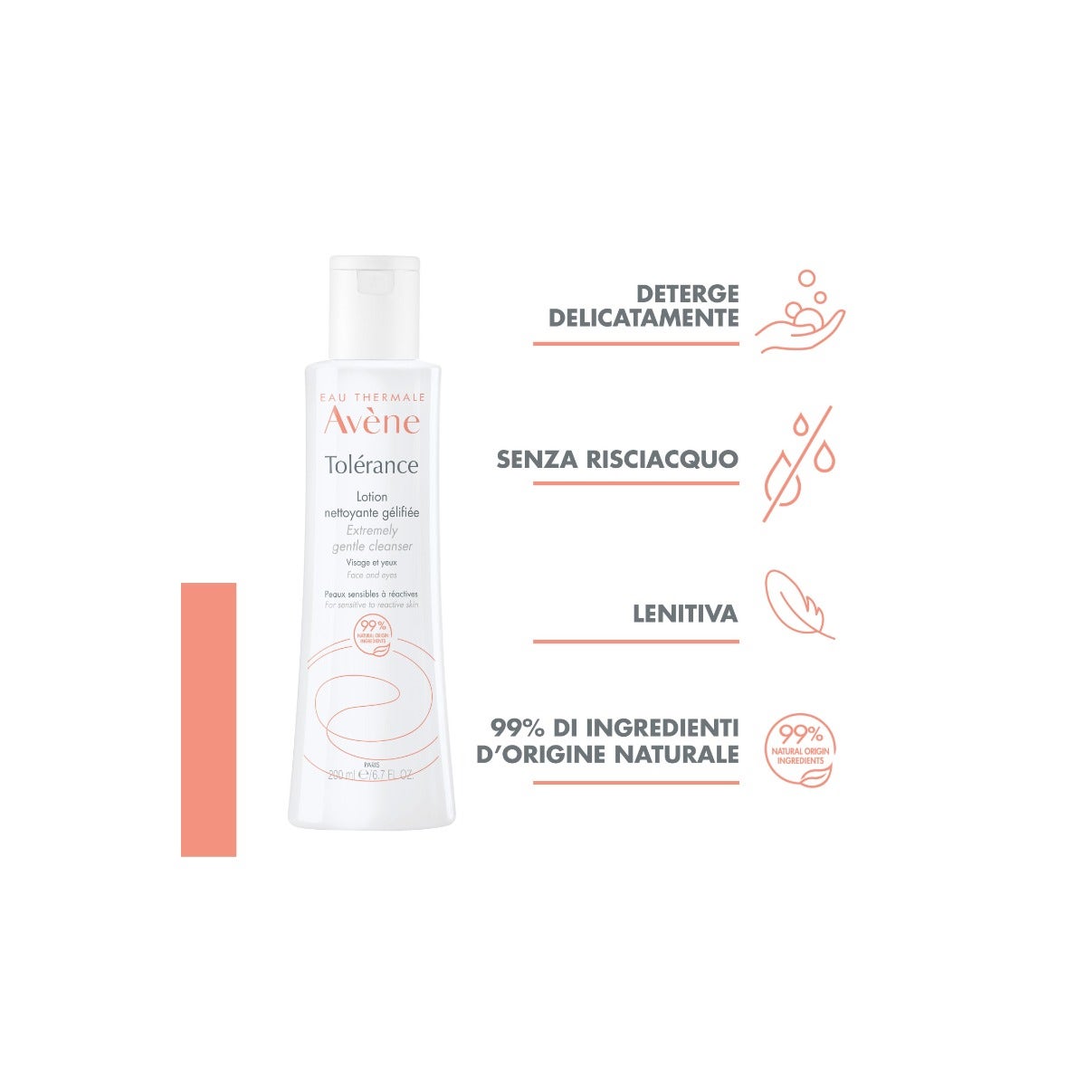Eau Thermale Avène Tolerance Lozione Detergente In Gel 100ml
