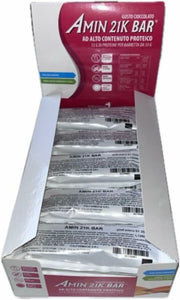 Amin 21k Bar, sabor chocolate, 20 barritas proteicas de 33 g