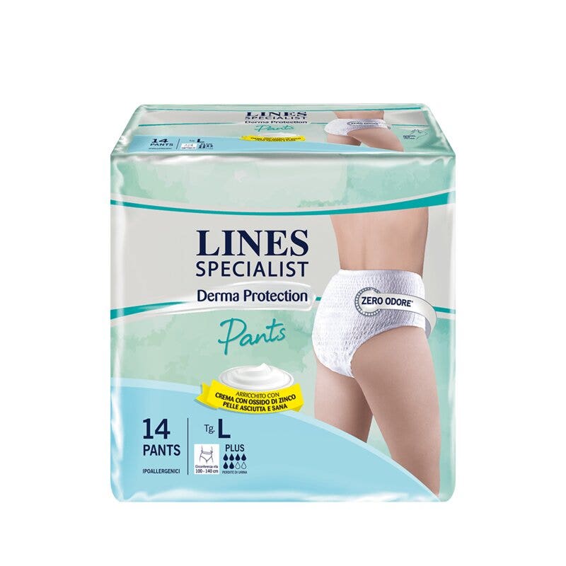 Lines Specialist Derma Protection Braguitas Unisex Plus Talla L 14 Unidades