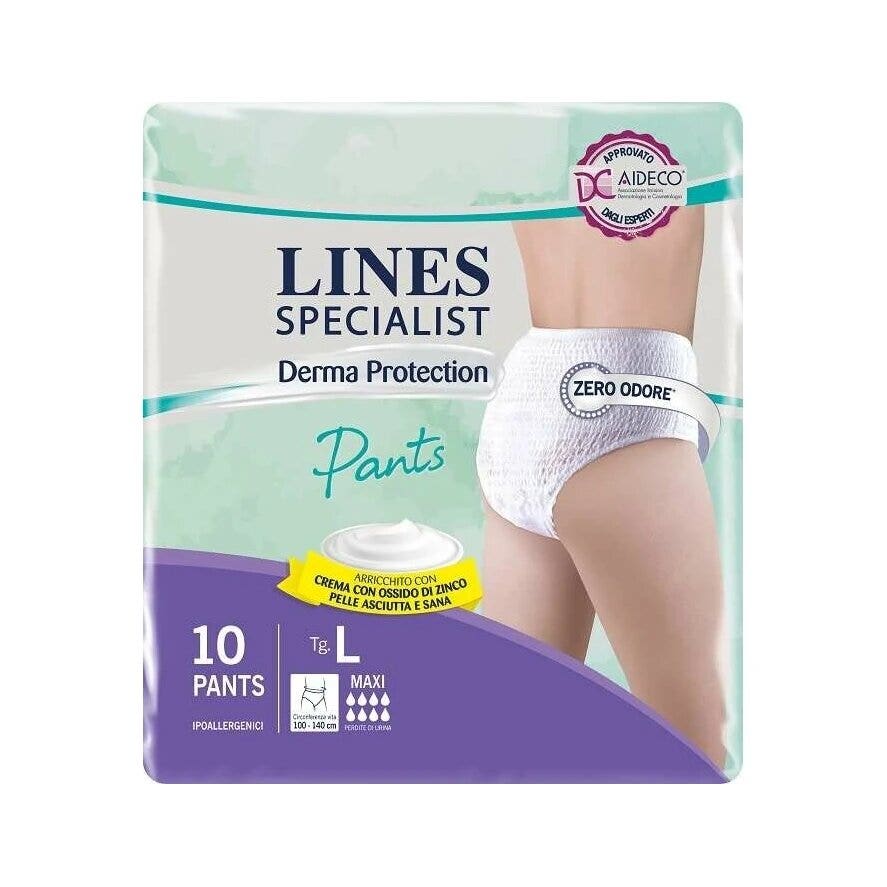 Lines Specialist Derma Protection Braguitas Maxi Talla L 10 unidades