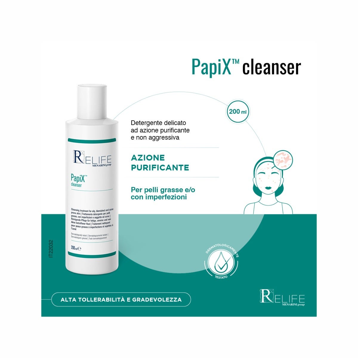 Relife PapiX Cleanser Limpiador para el acné 200 ml