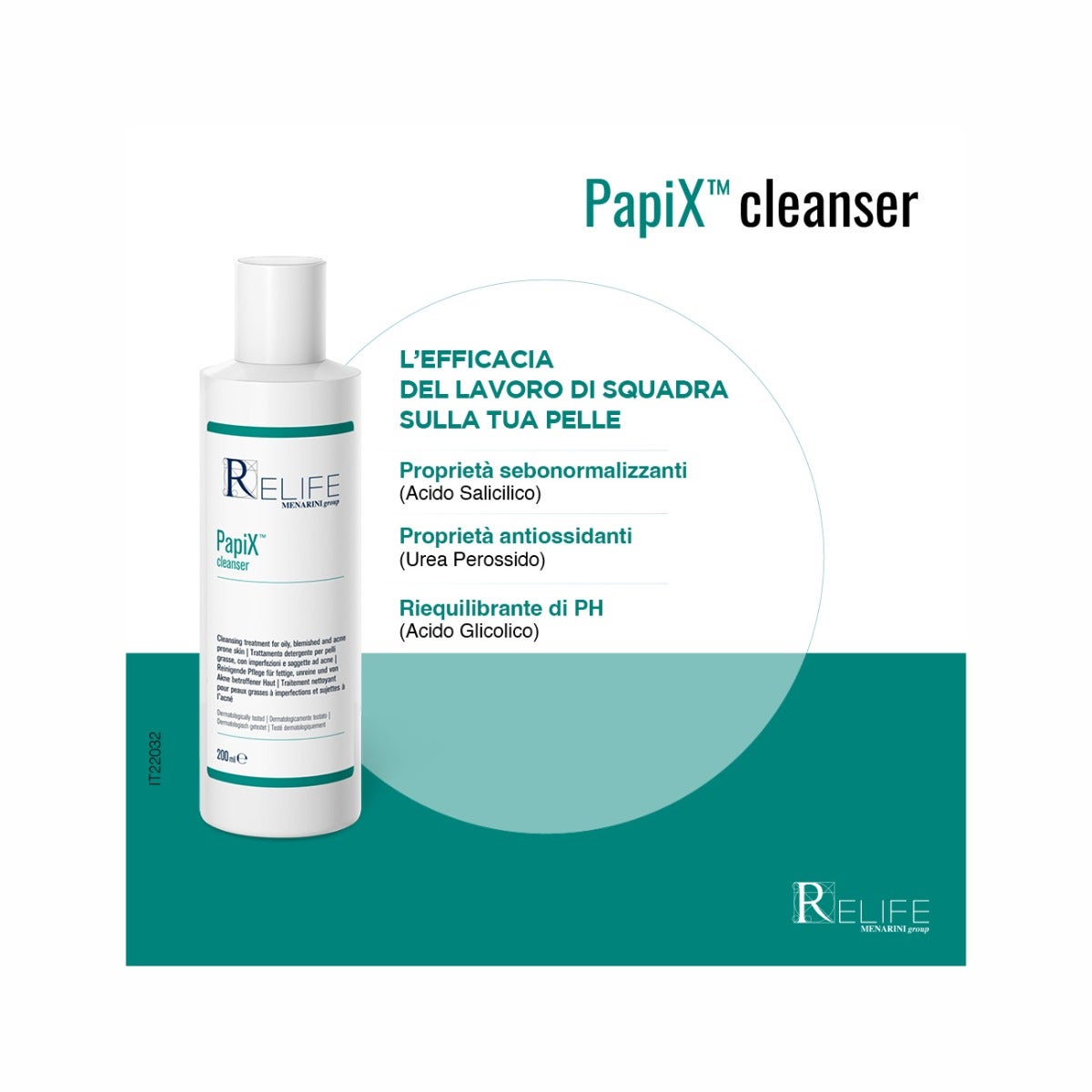 Relife PapiX Cleanser Limpiador para el acné 200 ml