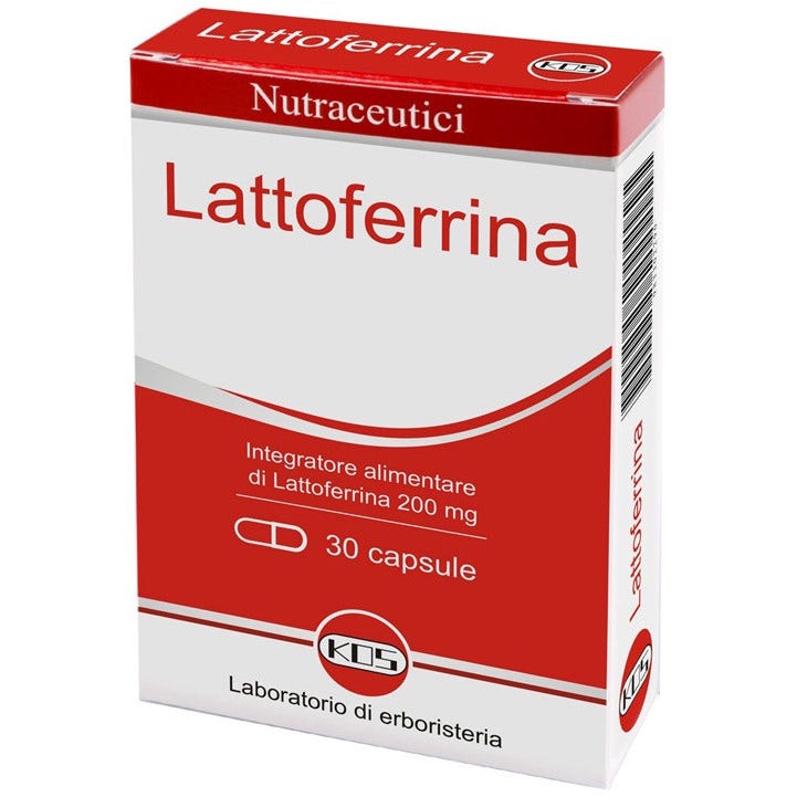 Lactoferrina 200 mg, 30 cápsulas