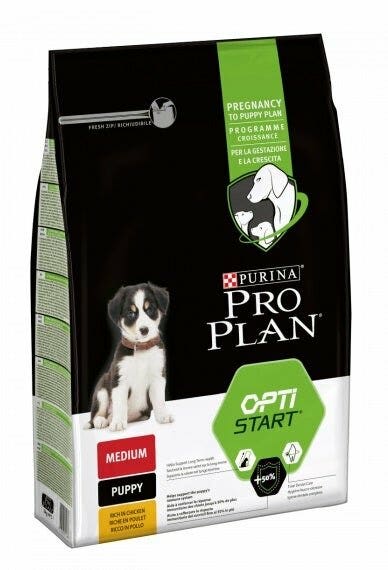Purina Pro Plan OptiStart Pienso seco de pollo para cachorros de tamaño mediano 12 kg