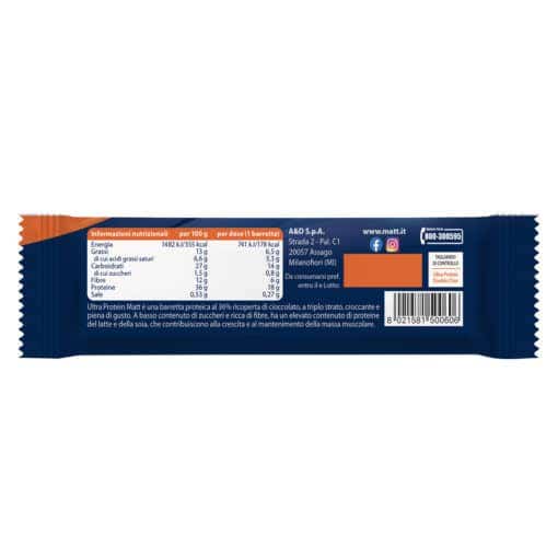 Matt Sport Ultra Protein Double Choco Barretta 50g
