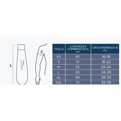 OrthoT Coprigesso Braccio Impermeabile Nero Taglia S