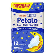 Lines Petalo Sottile Notte 12 compresas nocturnas con alas