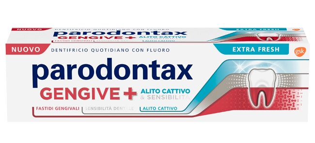 Parodontax Pasta de dientes Gengivas+ contra molestias gingivales y dientes sensibles Extra Fresh 75 ml