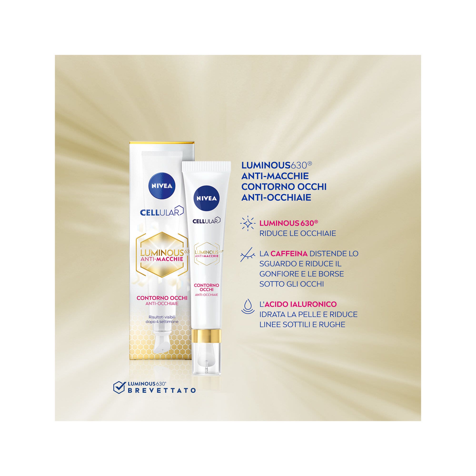 Nivea Cellular Luminous630 Anti-macchie Contorno Occhi Antirughe E Occhiaie 15ml