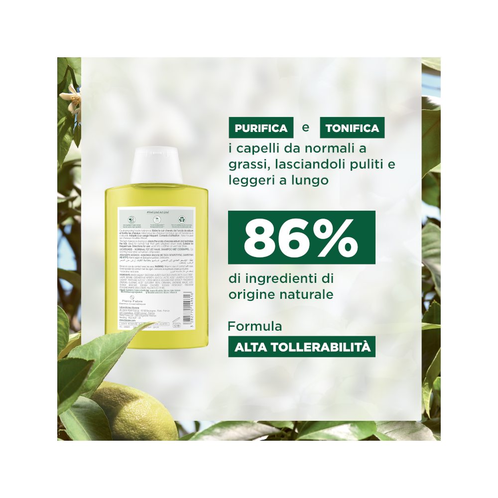 Klorane Shampoo Alla Polpa Di Cedro Leggero 200ml