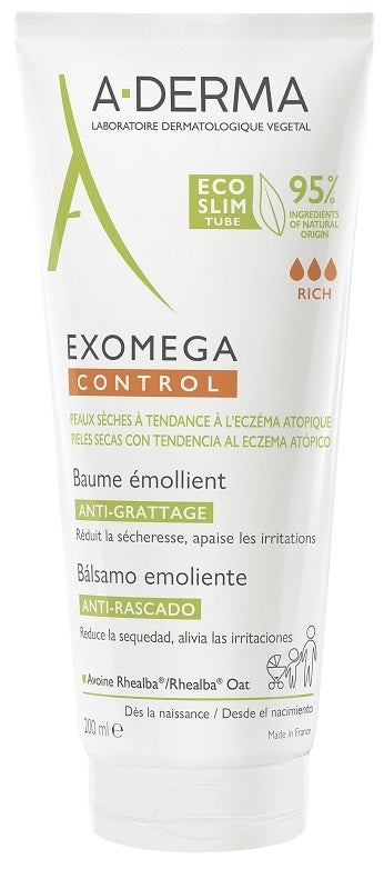 A-Derma Exomega Control Bálsamo Emoliente Antiprurito 200 ml