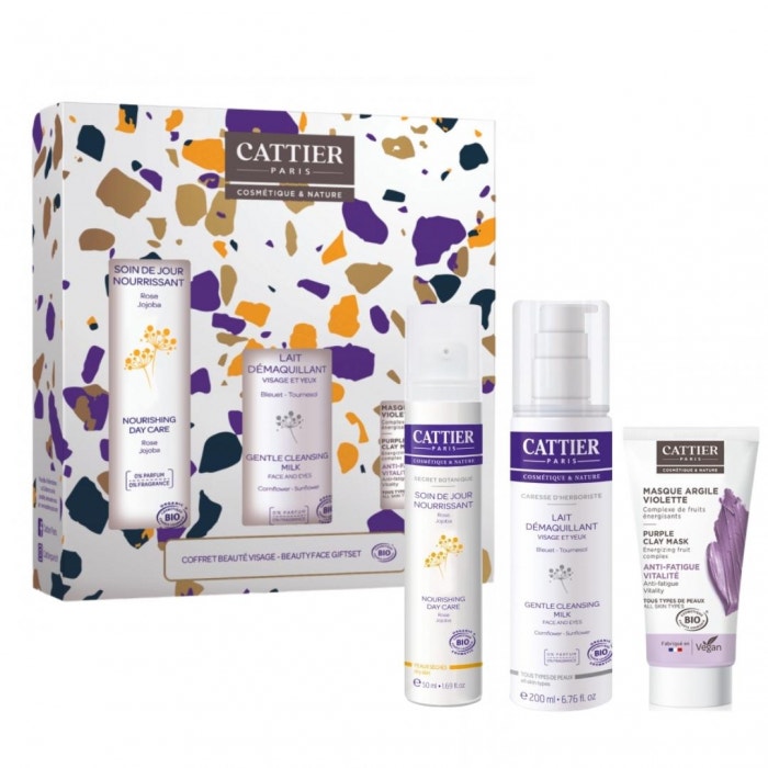 Cattier Paris Cofanetto Crema Giorno50ml +  Latte struccante 50ml + Maschera 50ml
