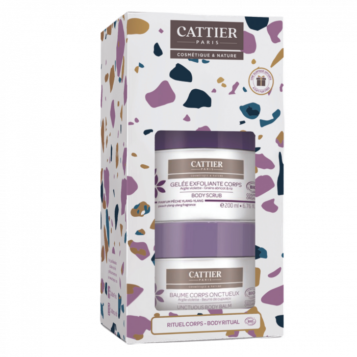 Cattier Paris Set Exfoliante Corporal 200 ml + Bálsamo Corporal 200 ml + Manteca de Karité 20 g