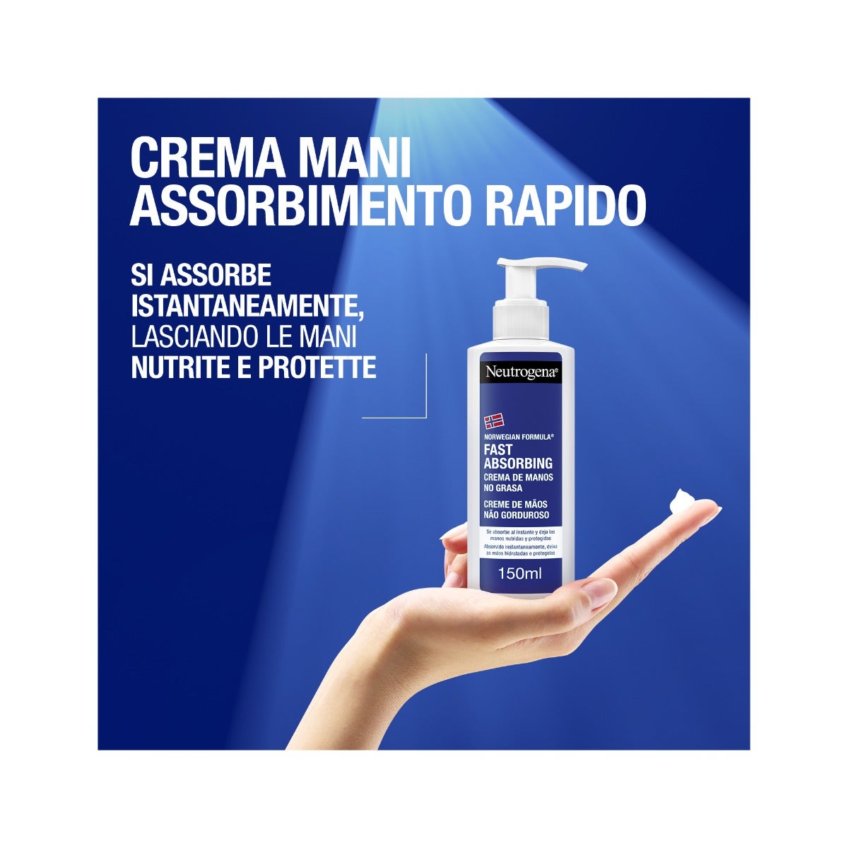 Neutrogena Crema de Manos Absorción Rápida 150ml-3