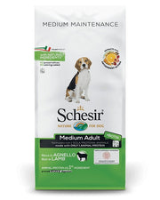 Schesir Maintenance Croquetas con cordero para perros adultos de tamaño mediano, saco de 12 kg