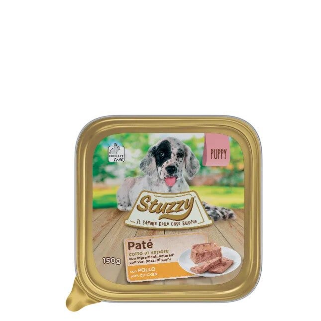 Stuzzy Paté clásico para cachorros con pollo, envase de 150 g