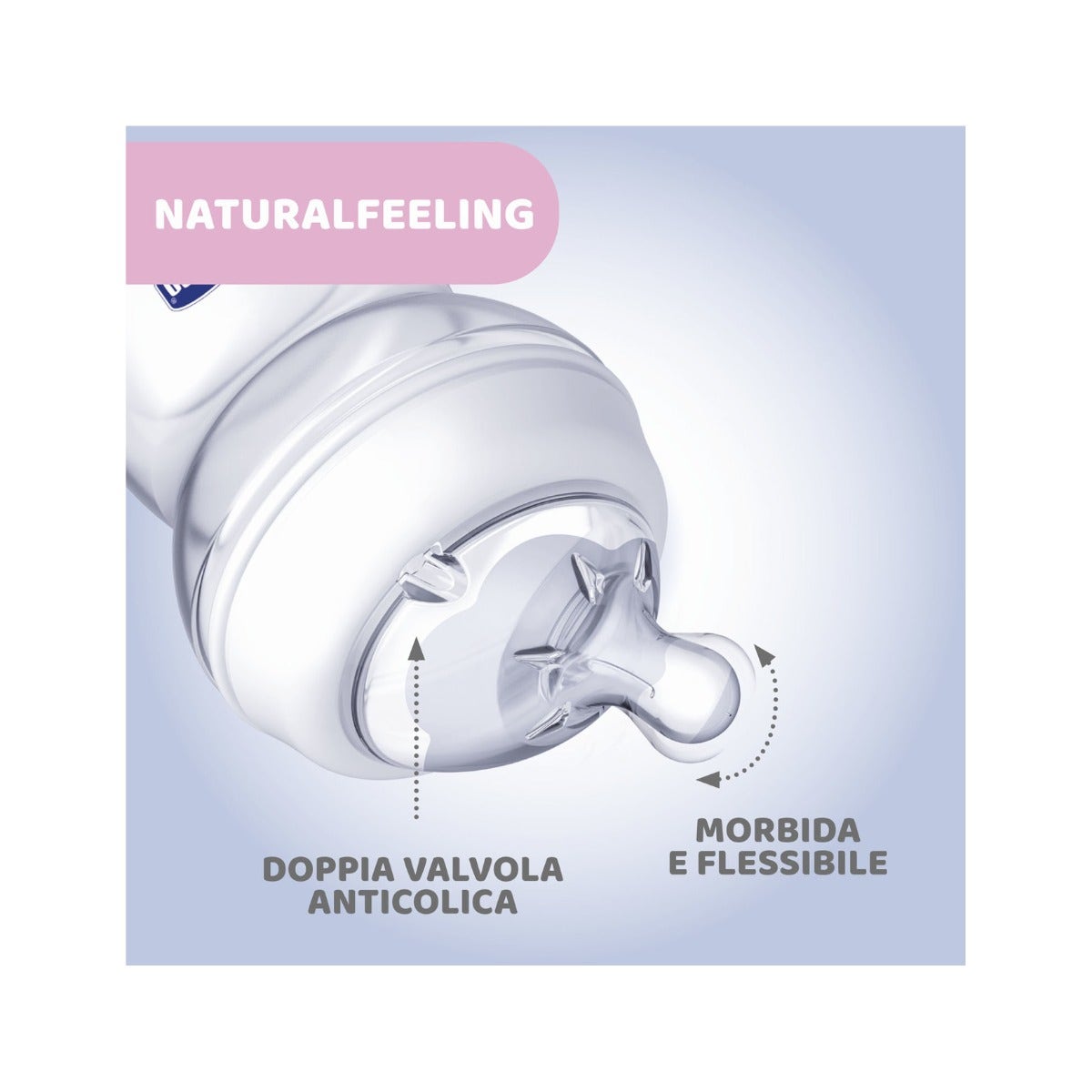Chicco Biberón Natural Feeling Flujo Medio 2 Meses+ Bebé 250 ml