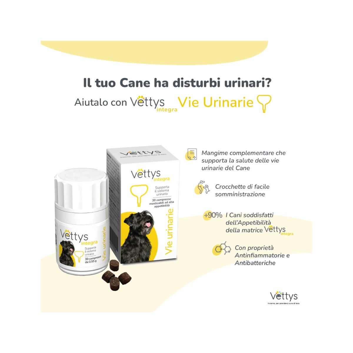 Vettys Integra Vie Urinarie Per Cani 30 Compresse
