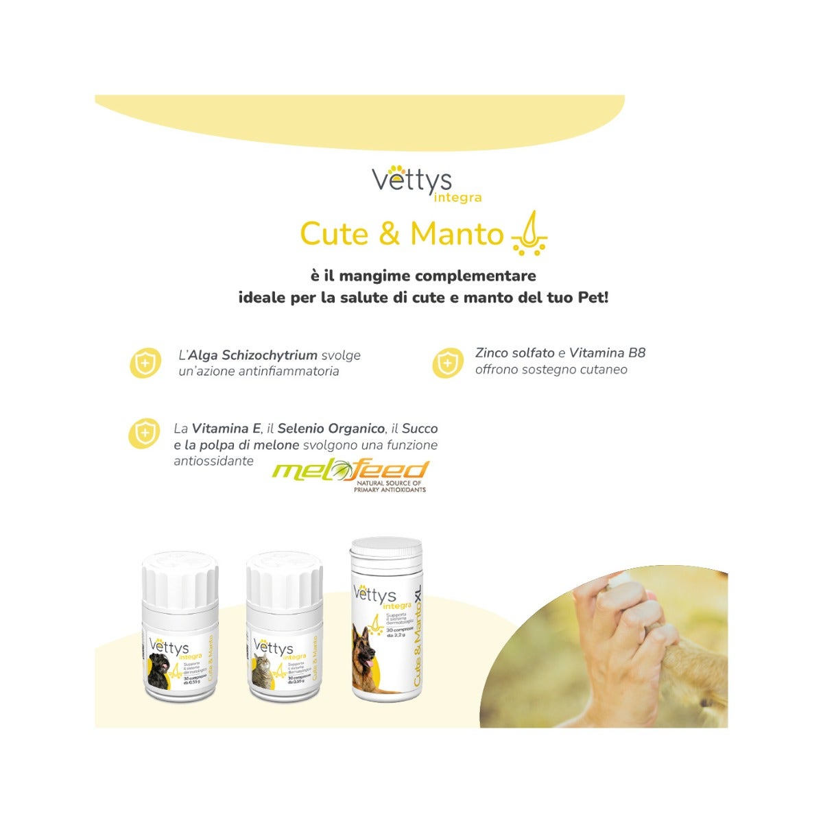 Vettys Integra Cute&Manto Per Cani 30 Compresse