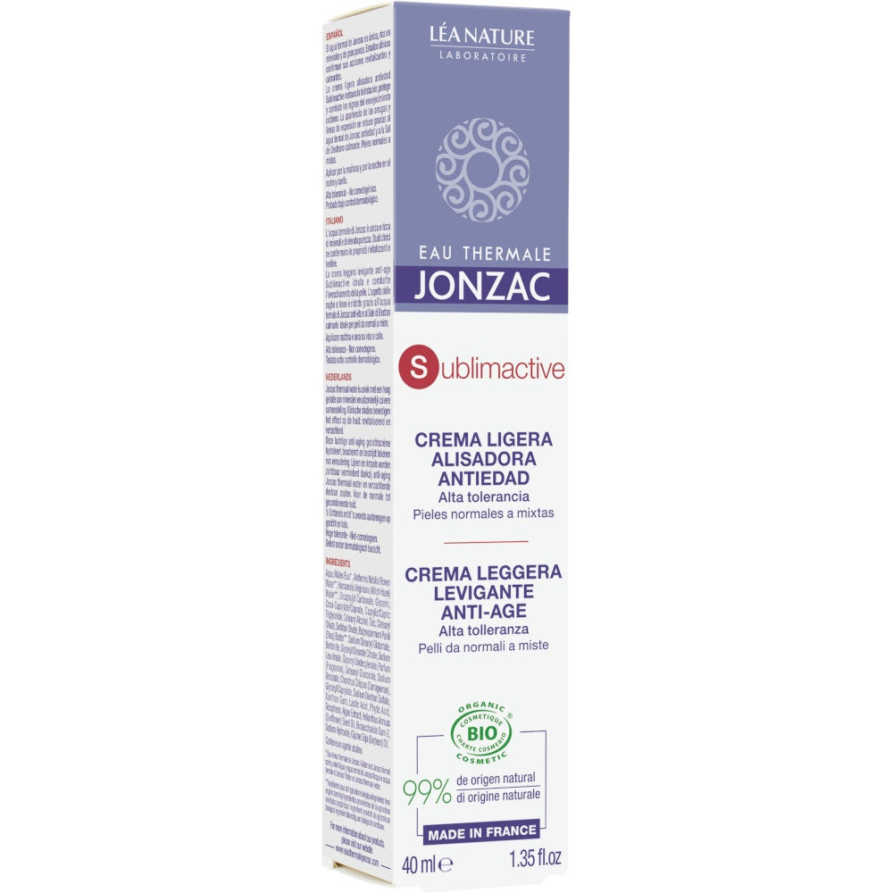 Eau Thermale Jonzac Crema Leggera Levigante Anti-Age Sublimactive Viso 40ml