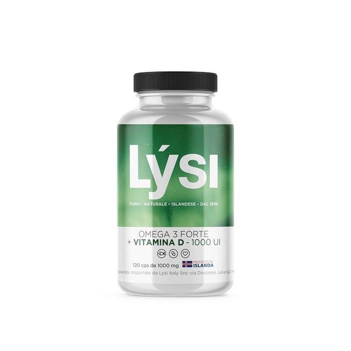 Lysi Omega 3 con vitamina D, 120 cápsulas