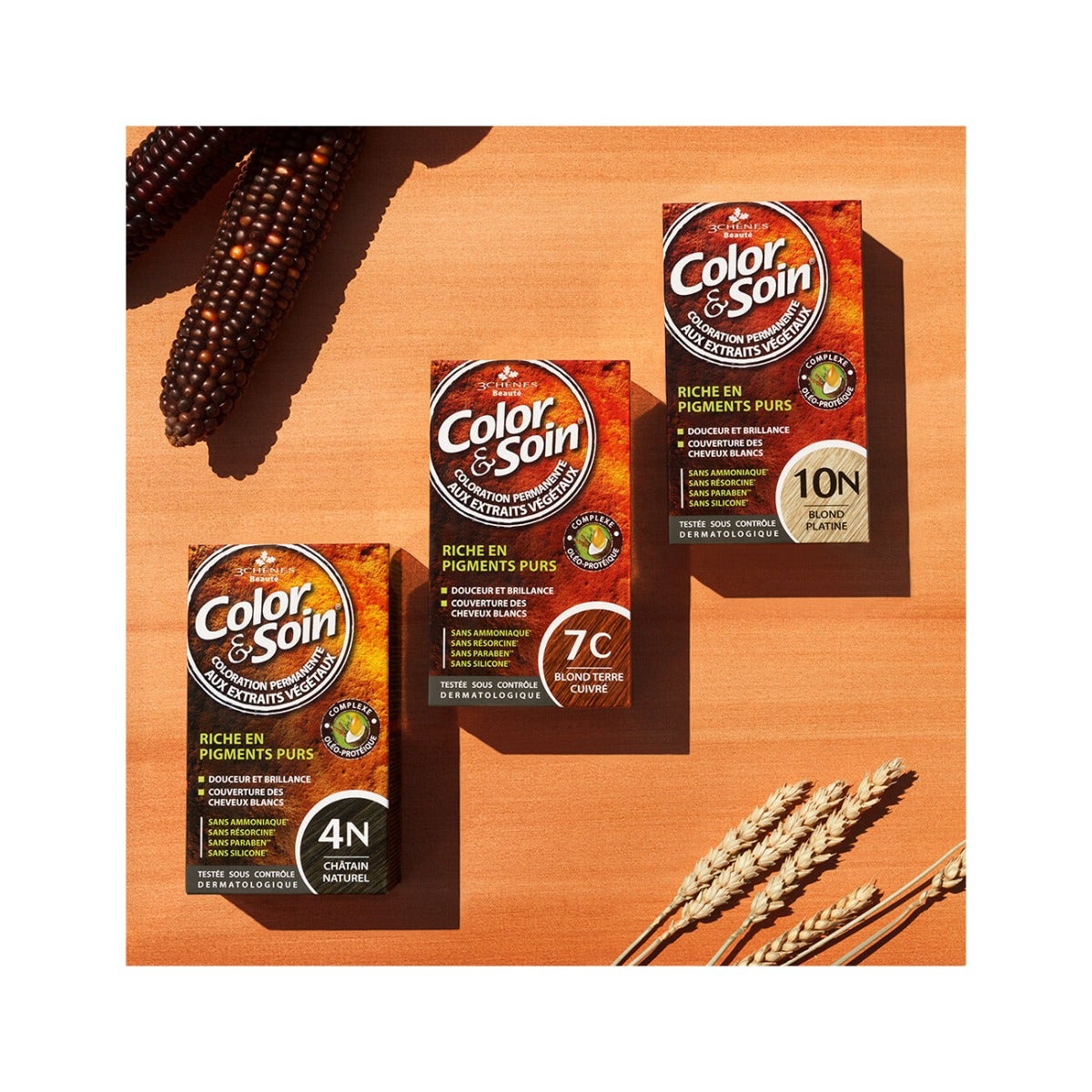 Les 3 Chenes Color & Soin Kit Tinta Capelli 5M Castano Mogano Chiaro
