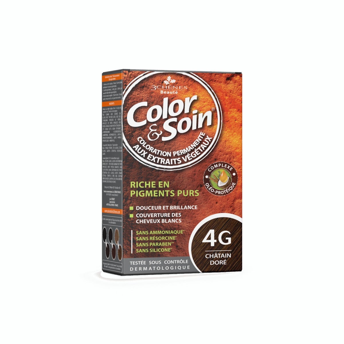 Les 3 Chenes Color & Soin Kit Tinta Capelli 4G Castano Dorato