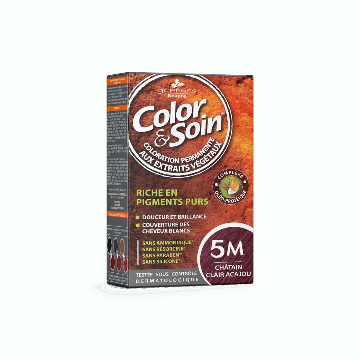 Les 3 Chenes Color & Soin Kit Tinta Capelli 5M Castano Mogano Chiaro