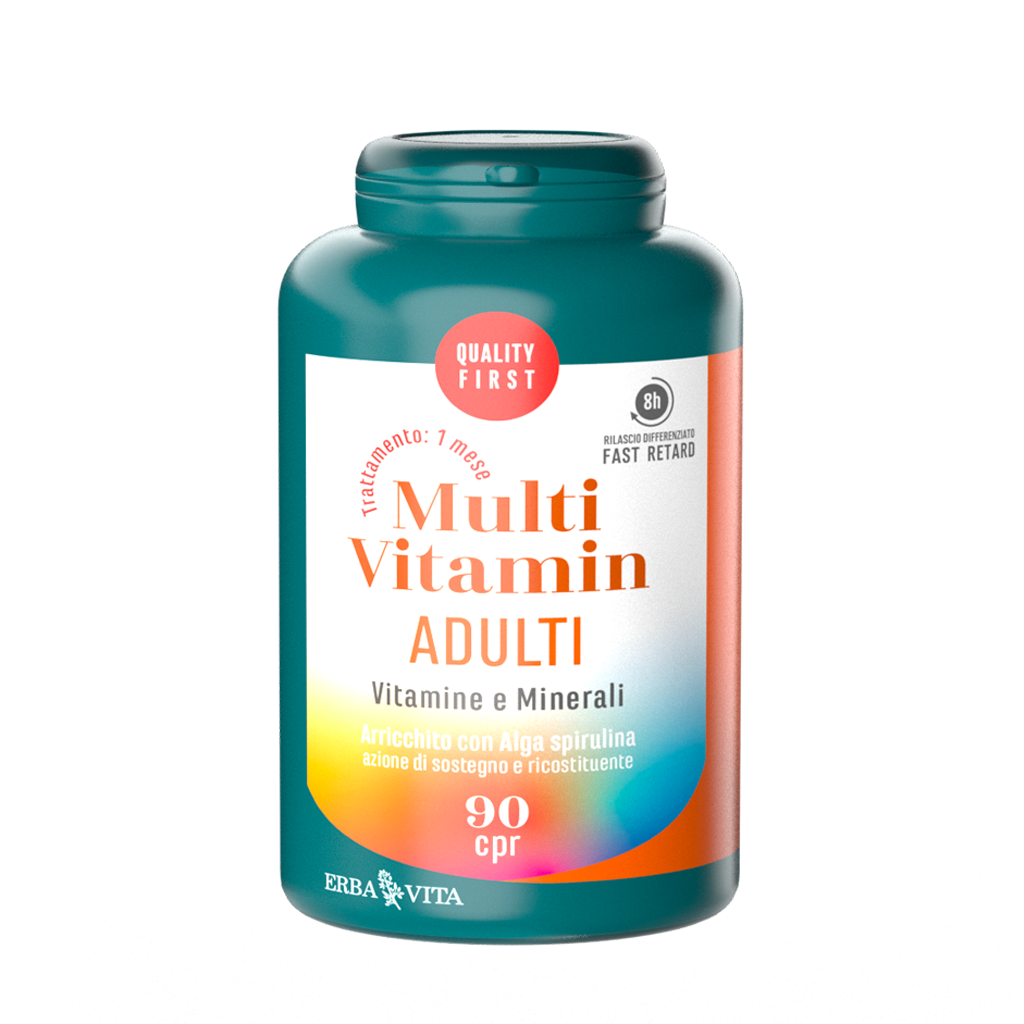 Erba Vita MultiVitamin Adulti Vitamine E Minerali 90 Compresse