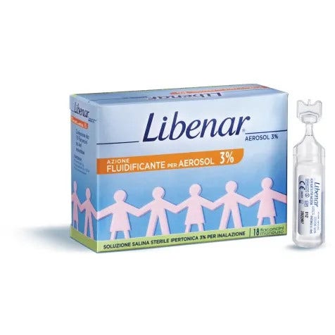 Libenar Soluzione Salina Ipertonica 3% Per Inalazione 30 Fiale Aerosol
