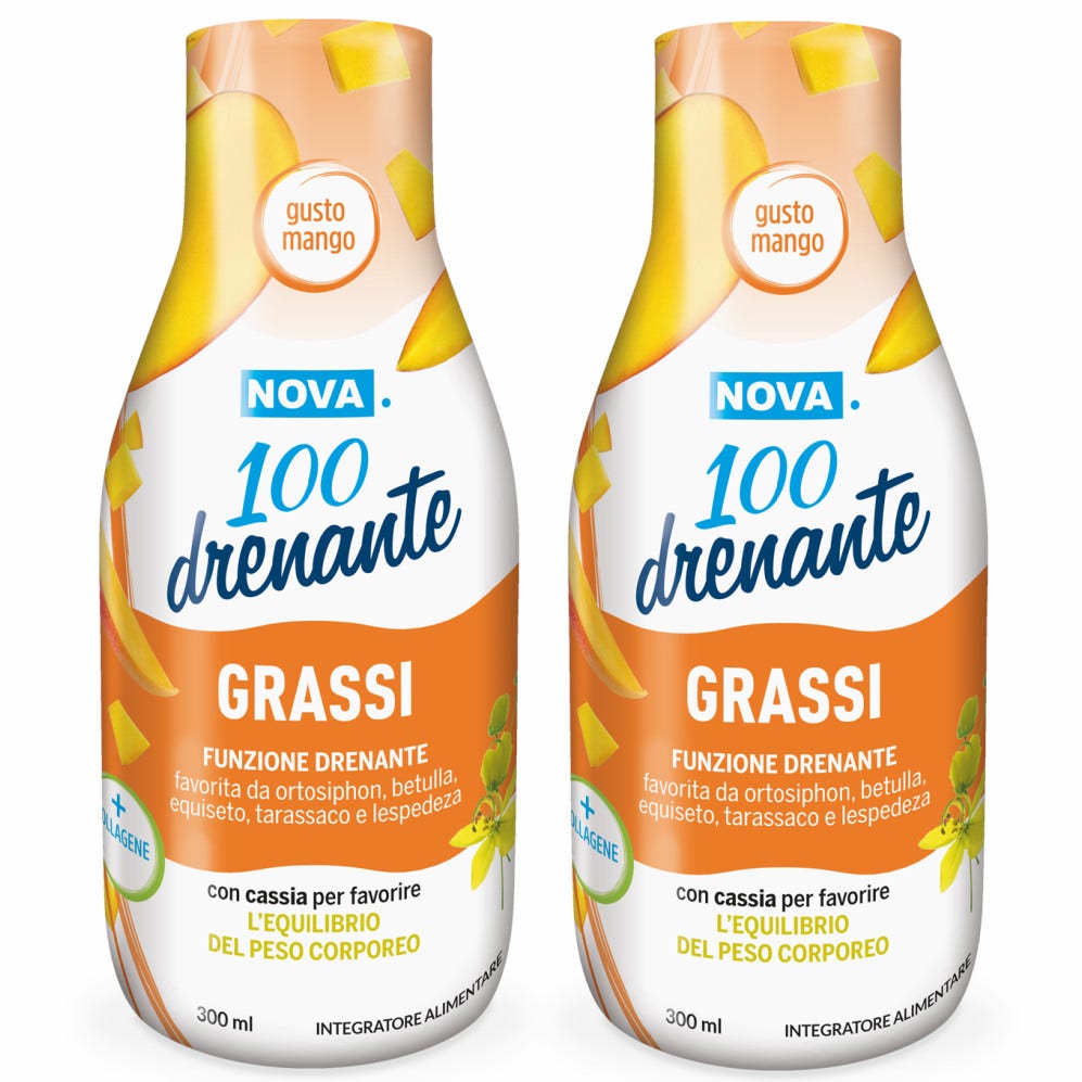 Nova 100 Drenante de Grasa con Cassia, 2 x 300 ml