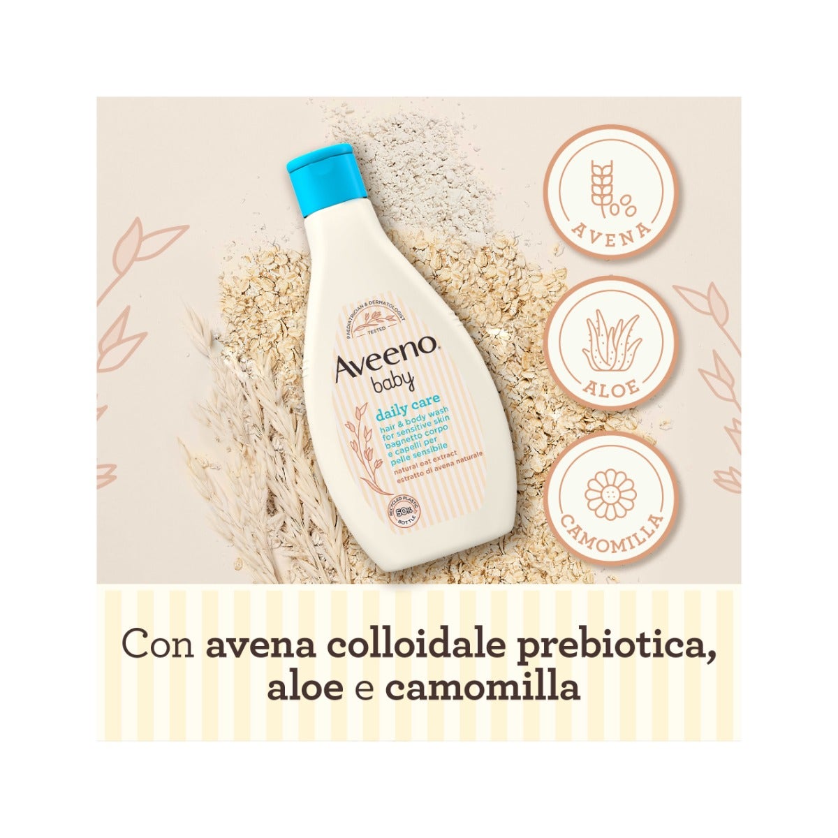Aveeno Baby Daily Care Bagnetto Corpo E Capelli 250ml