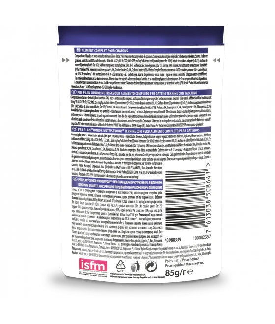 Purina Pro Plan Nutri Savour Junior Gatto Pezzetti Tacchino In Mousse Bustina 85g