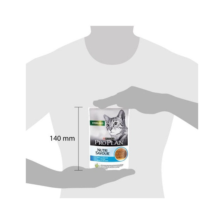 Purina Pro Plan Nutri Savour Sterilised Gatto Pezzetti Merluzzo In Mousse Bustina 85g