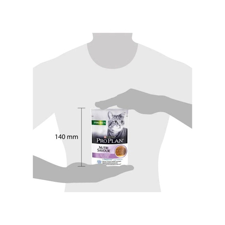 Purina Pro Plan Nutri Savour Sterilized Senior 7+ Gatto Pezzetti Tacchino In Mousse Bustina 85g