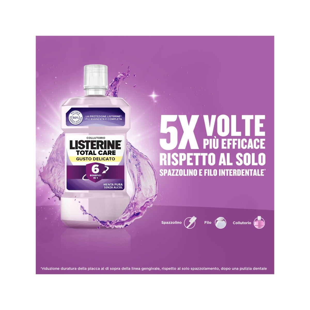 Listerine Total Care Sabor Suave Enjuague bucal 500 ml