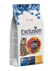 Exclusion Mediterraneo Monoprotein Noble Grain Croquetas de ternera para gatos adultos, bolsa de 300 g