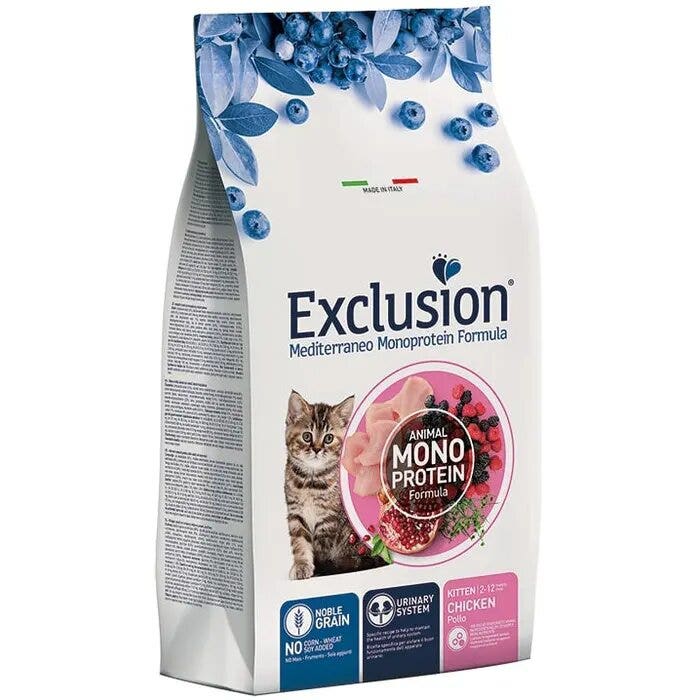 Exclusion Mediterraneo Monoprotein Noble Graincat Kitten Chicken Pienso para gatitos 12 kg