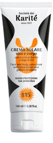 Karité Crema Solar para Rostro y Cuerpo SPF15 100 ml