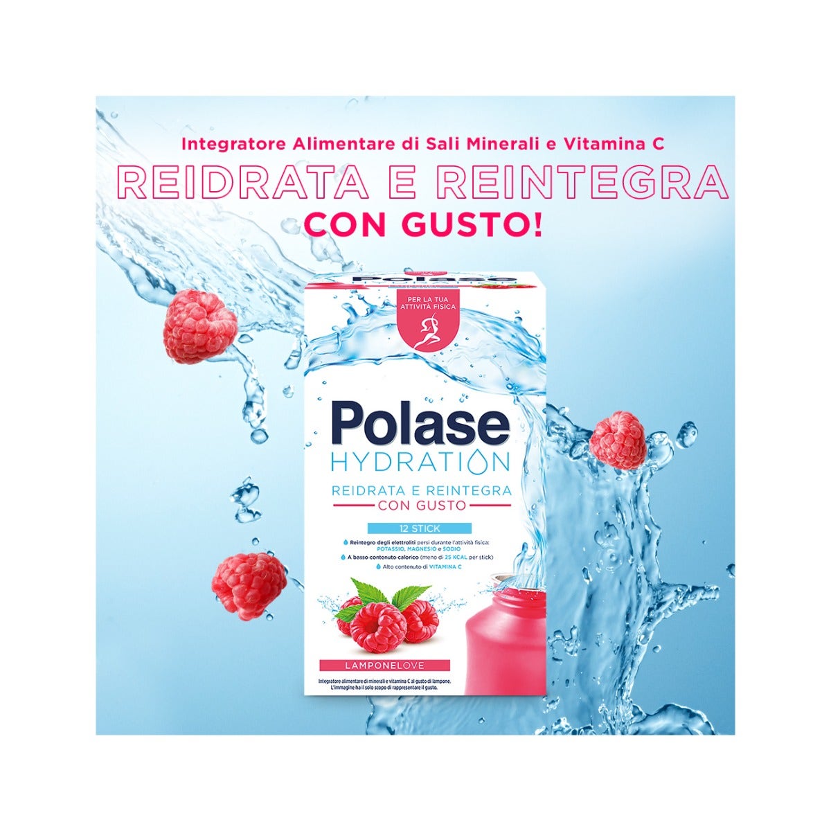 Polase Hidratación Sabor Frambuesa 12 Sobres-2