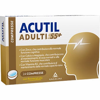 Acutil Adultos 55+ con resveratrol 24 comprimidos