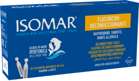 Isomar Solución descongestionante nasal 20 viales de 5 ml