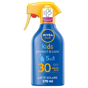 Nivea Sun Spray Solar Kids Protect & Care SPF30 Crema Solar para Niños Resistente al Agua 270 ml