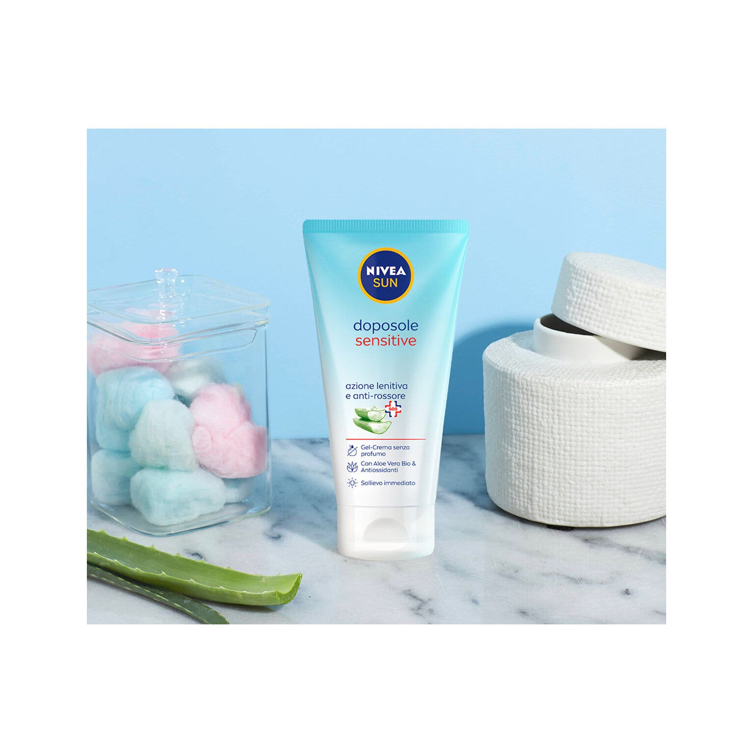 Nivea Sun Gel Crema Doposole Sensitive Dopo Sole Per Pelli Sensibili Rinfrescante E Lenitivo 175ml
