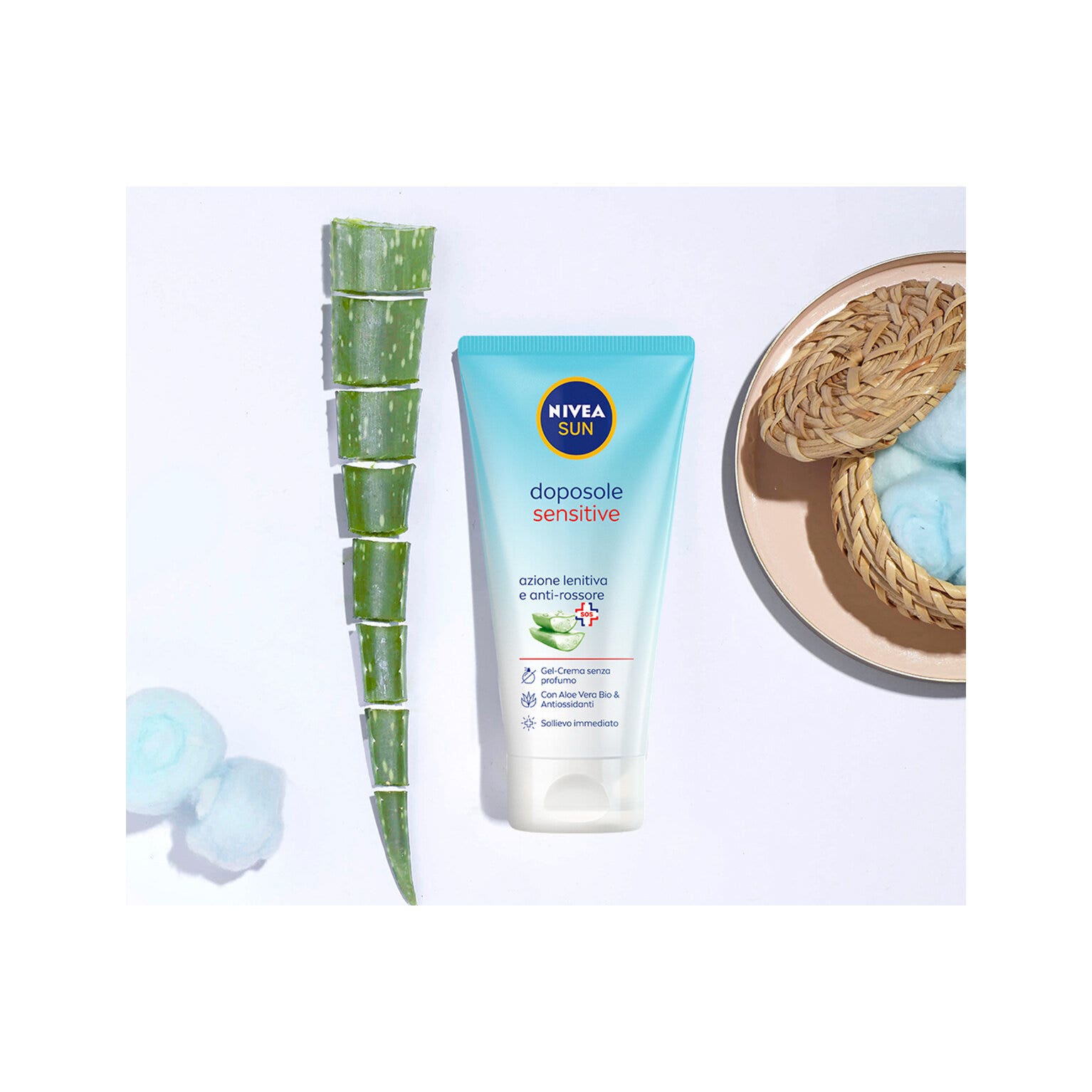 Nivea Sun Gel Crema Doposole Sensitive Dopo Sole Per Pelli Sensibili Rinfrescante E Lenitivo 175ml