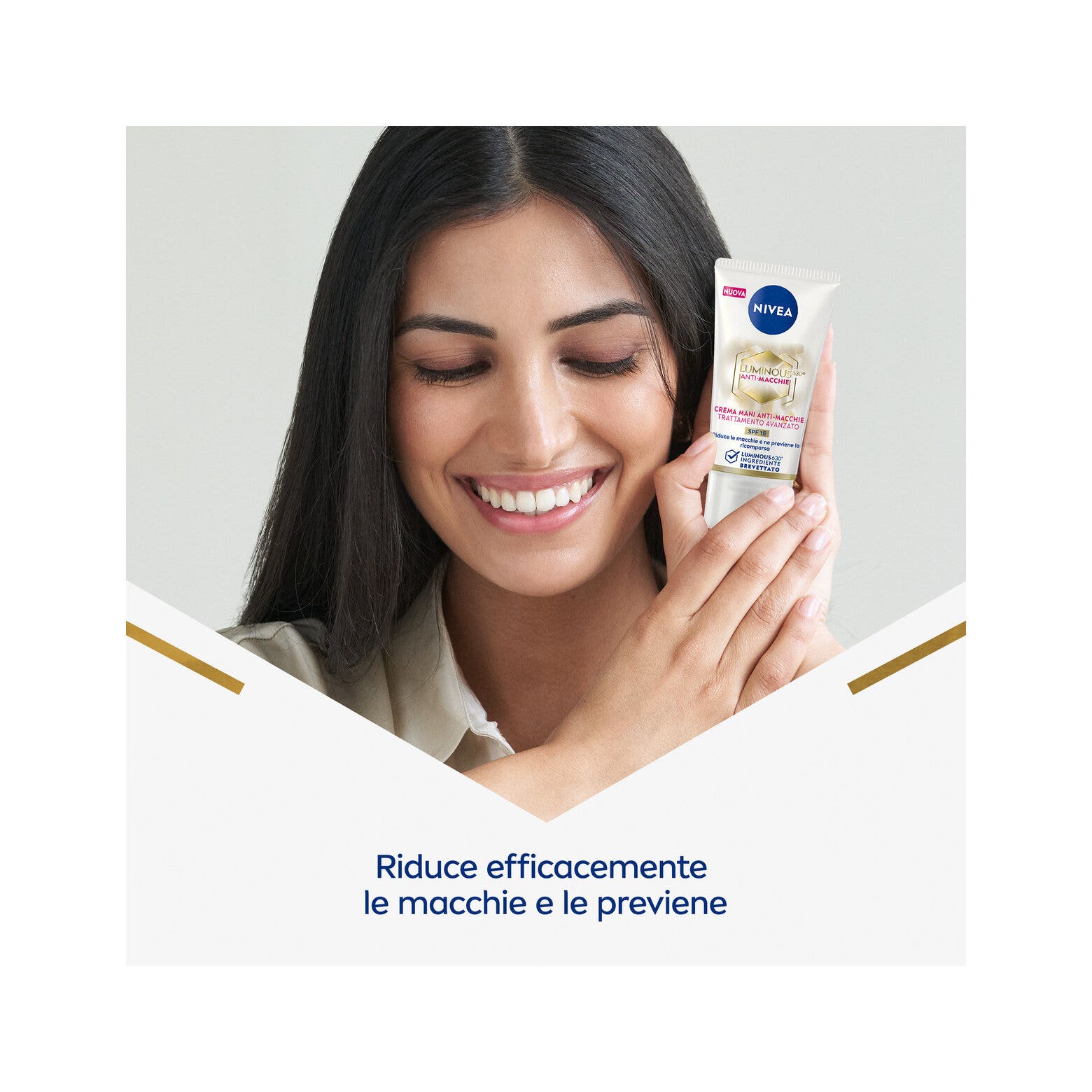 Nivea Cellular Luminous630 Crema Mani Anti-Macchie Trattamento Avanzato Anti-Età SPF15 50ml