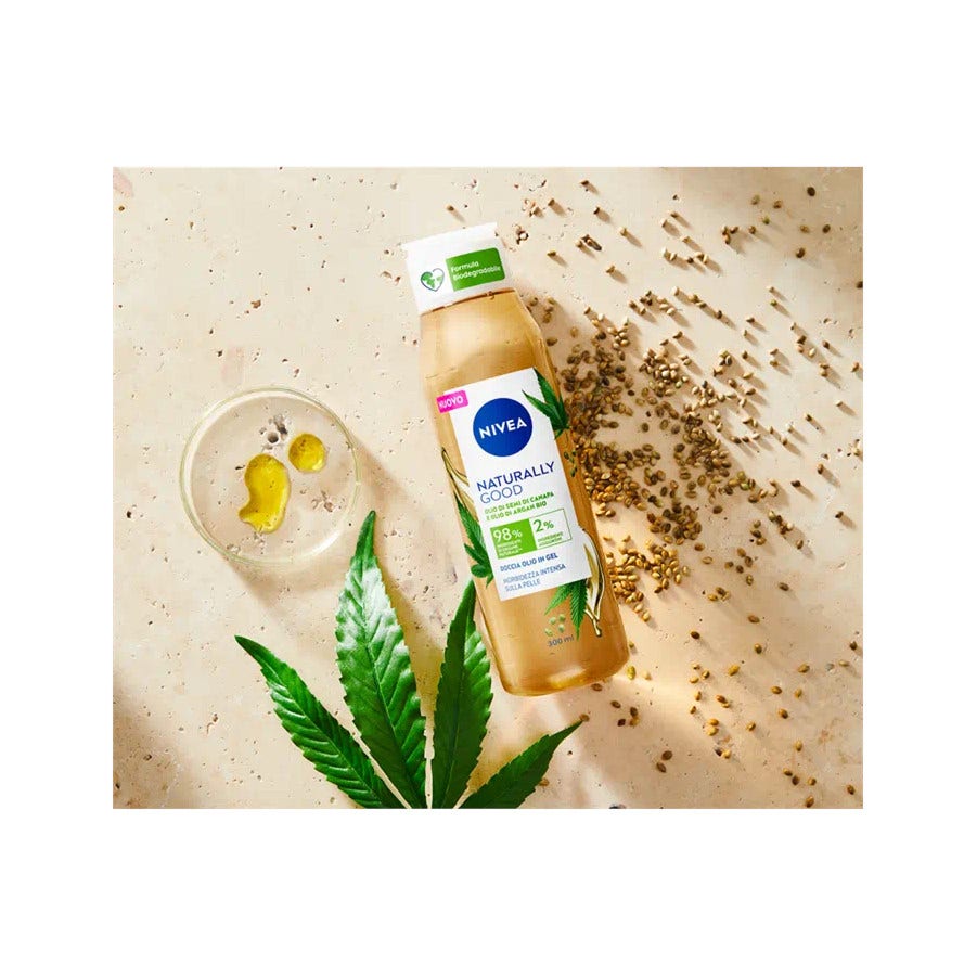 Nivea Doccia Naturally Good Olio Di Semi Di Canapa 300ml