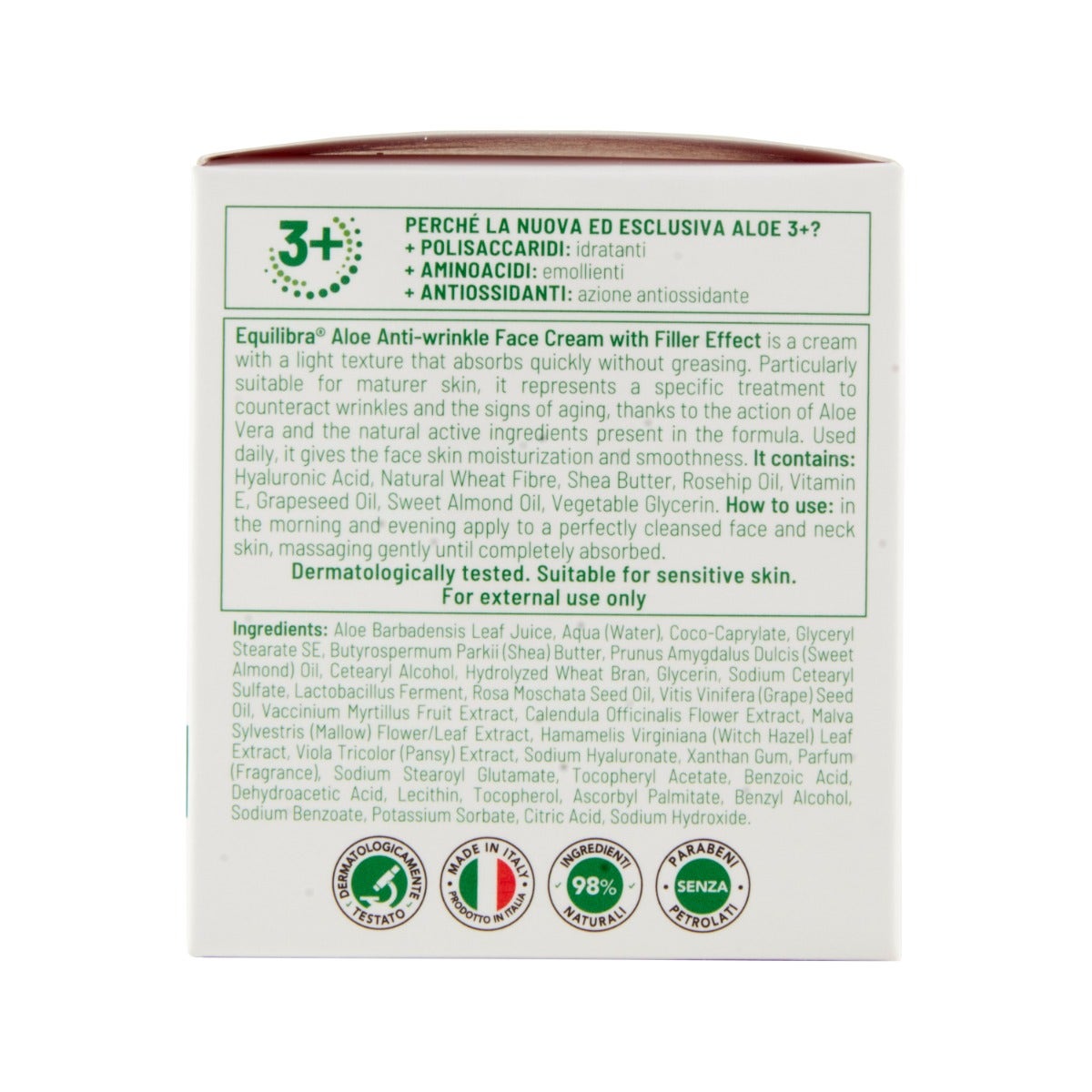 Equilibra Aloe Crema Viso Anti-Rughe 50ml